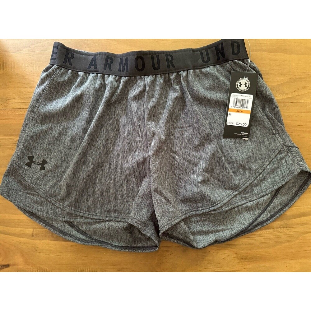 Women’s Under Armour play Up Twist Short  Running Shorts Gray Xl NWT $25